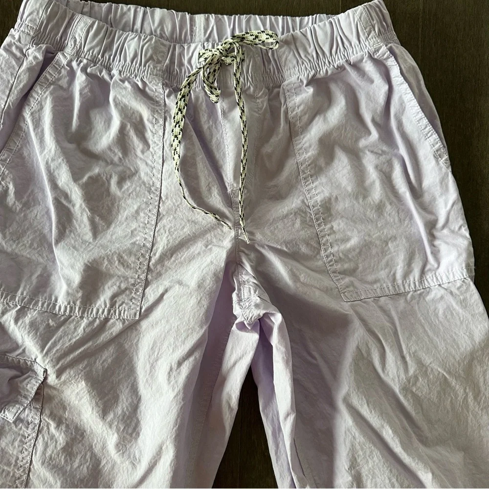 Aerie Baggy Cargo Skater Pant Lilac Lightweight Slouchy Spring Summer Size XS - Picture 2 of 9